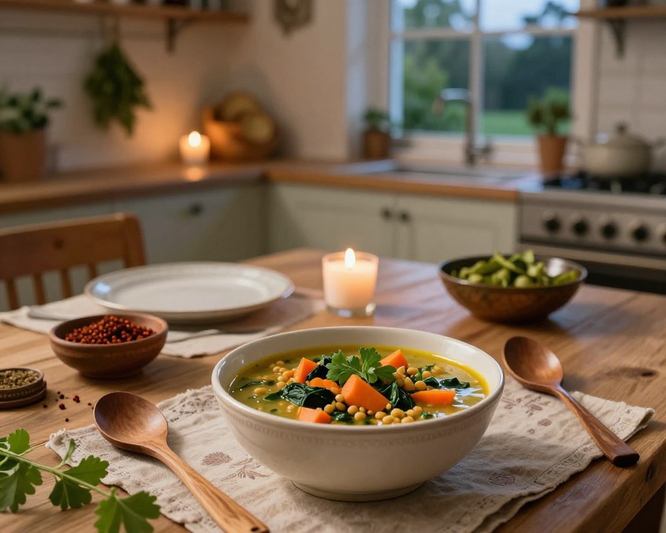 Ayurveda Abendessen Gemüsesuppe