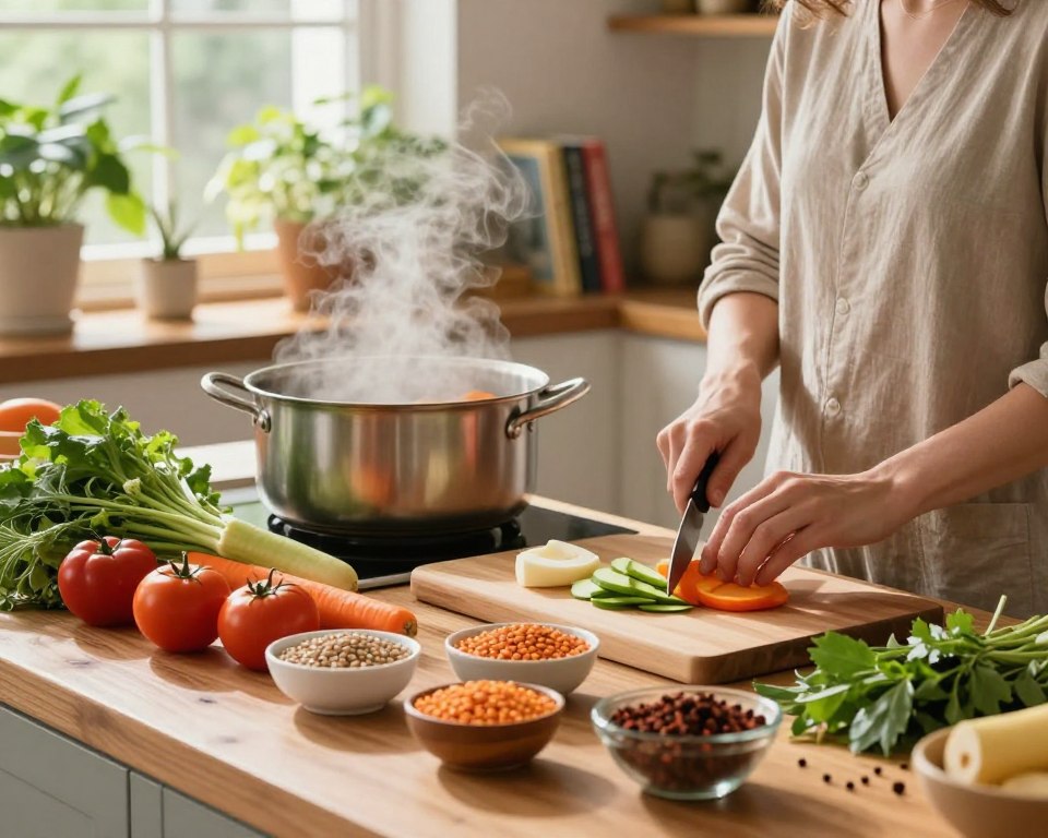 Ayurveda Meal Prep Vorbereitung